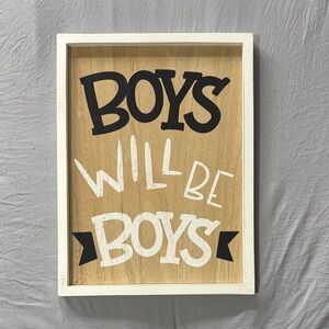 Hobby Lobby Black and White “Boys will be Boys”Wall Art